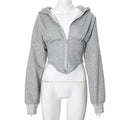 Cxqdy | Women’s Zip-Up Hooded Cardigan Casual Lightweight Jacket