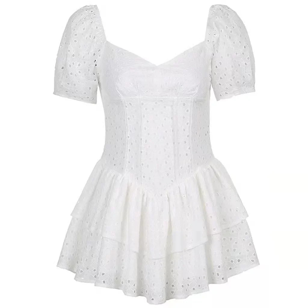 Cxqdy | Women’s Backless Tutu Mini Dress Slim Fit Party Dress