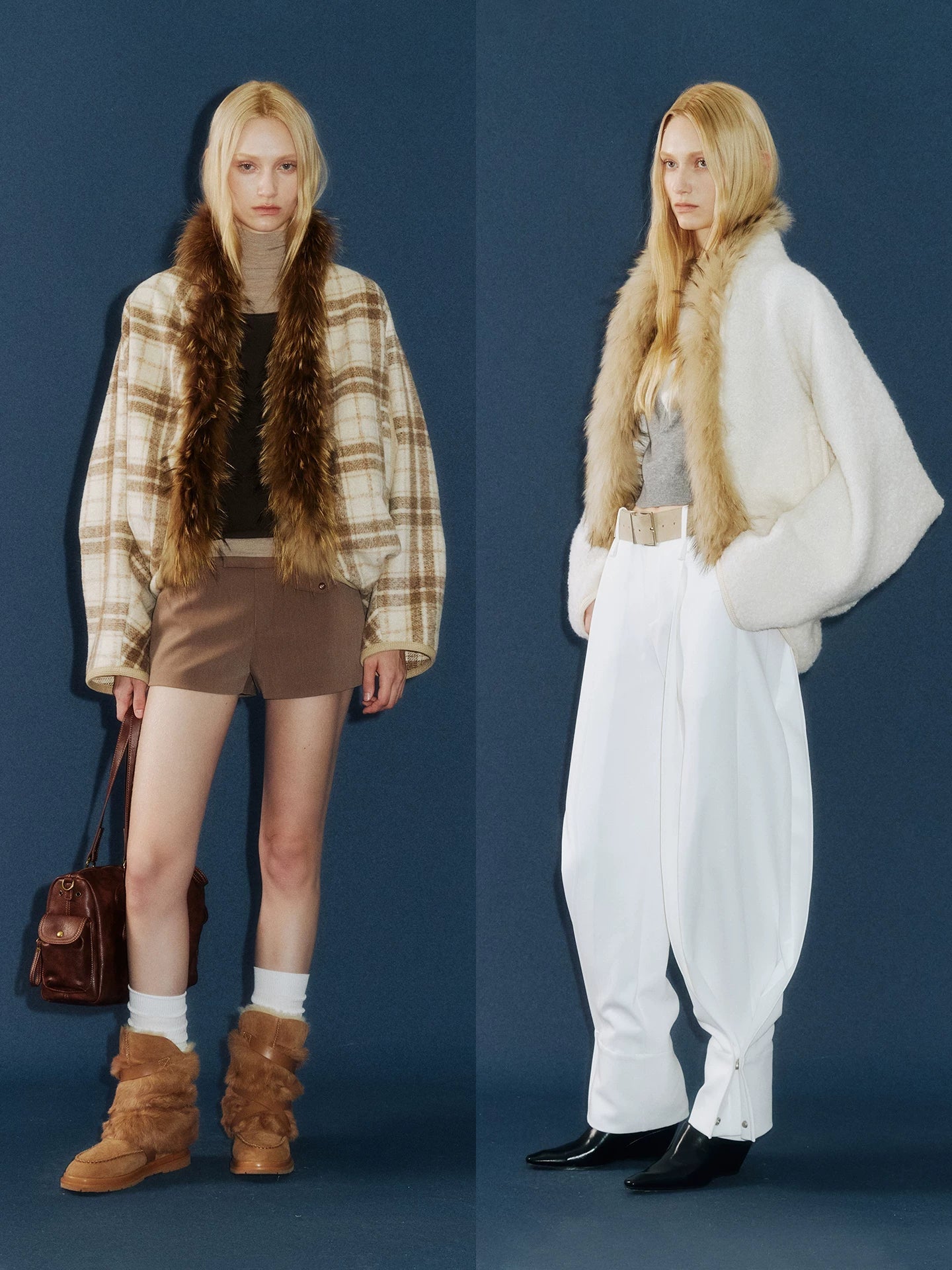 Cxqdy | Women’s Bat-Sleeve Woolen Loose-Fit Retro Cardigan Coat