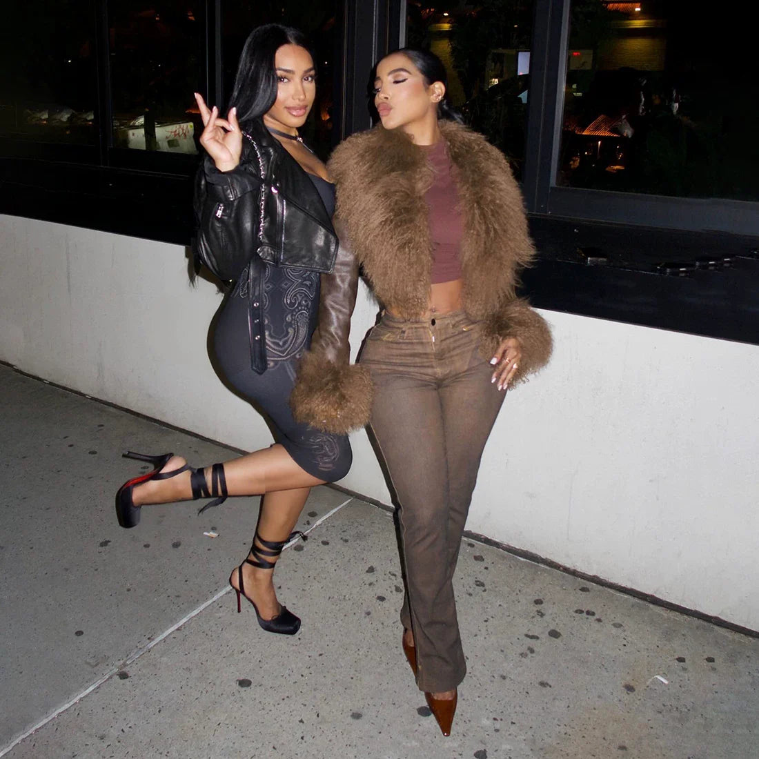 Cxqdy | Women’s Fur Collar Long-Sleeved Coat with Slim Fit for Street Style