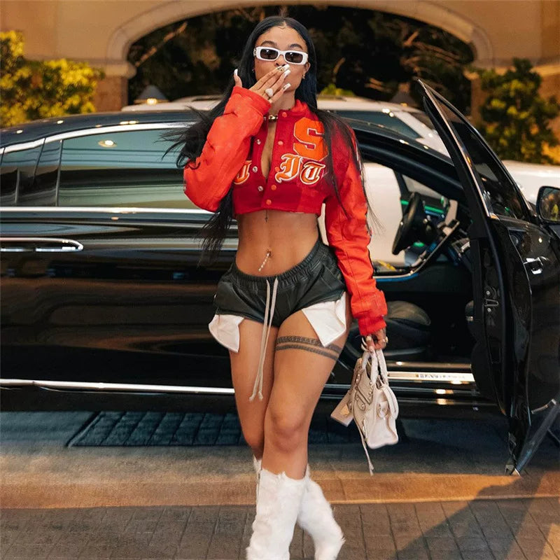 Cxqdy | Women’s Sexy Cropped Neck Cropped Jacket